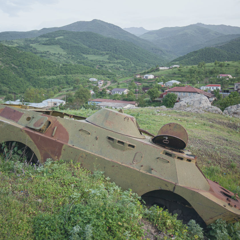 La république auto-proclamée du Haut-Karabakh fait l'objet d'un différend territorial non résolu entre l'Azerbaïdjan et l'Arménie