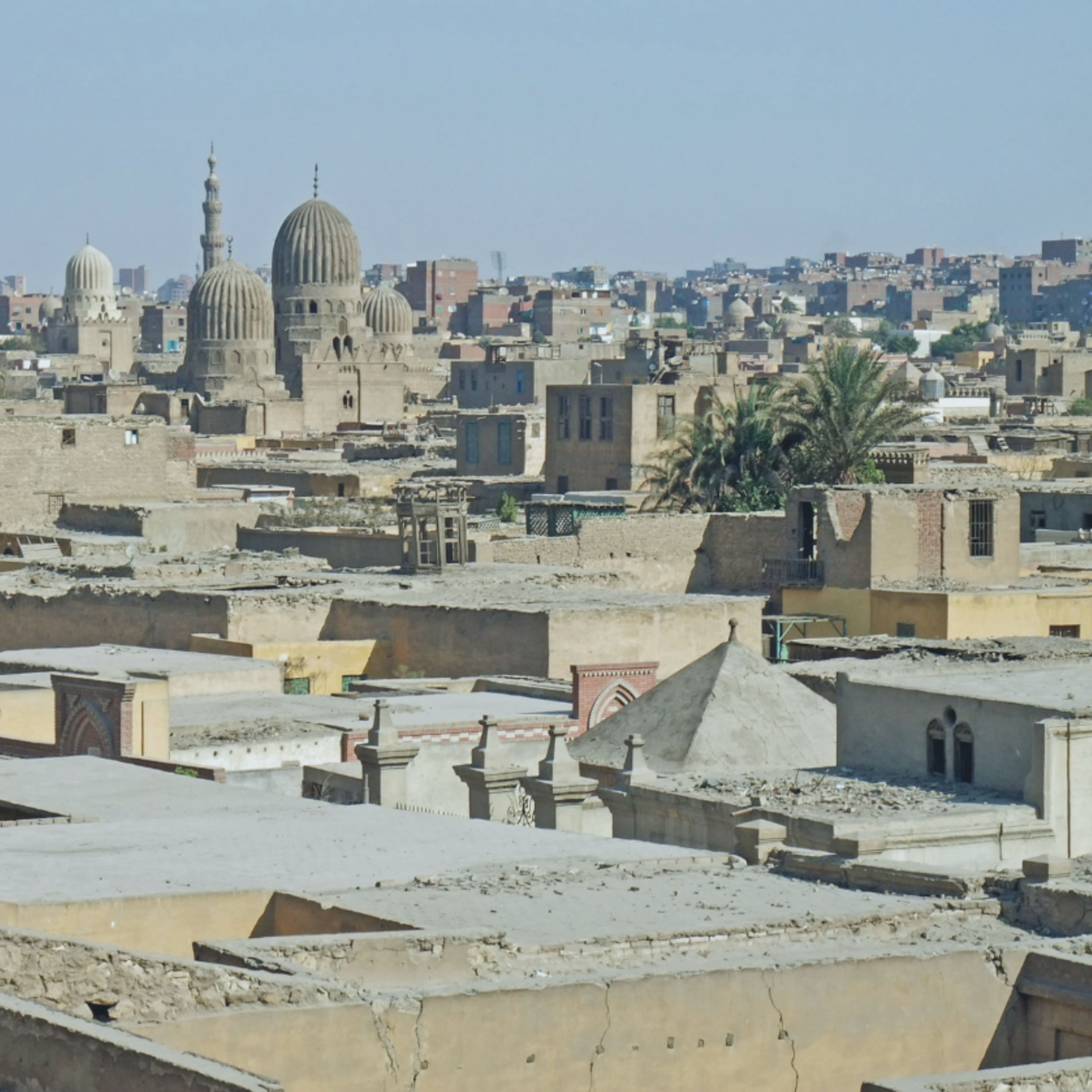 Vue aérienne du Caire, en Égypte