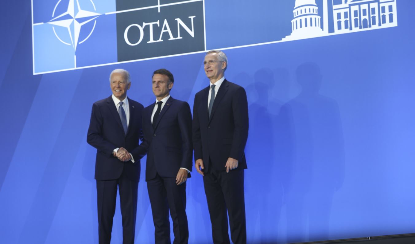 Biden Macron Stoltenberg OTAN_2024