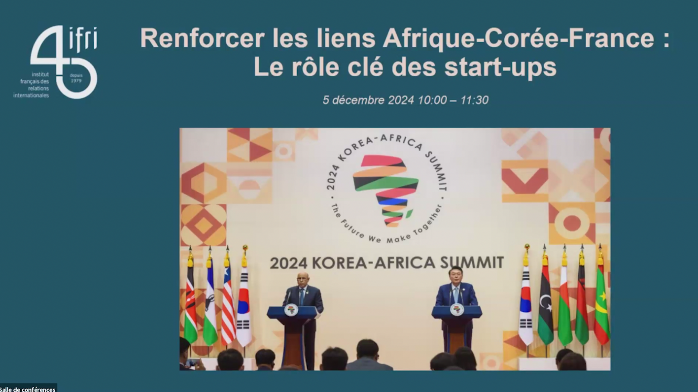 Renforcer les liens Afrique-Corée-France : Le rôle clé des start-ups