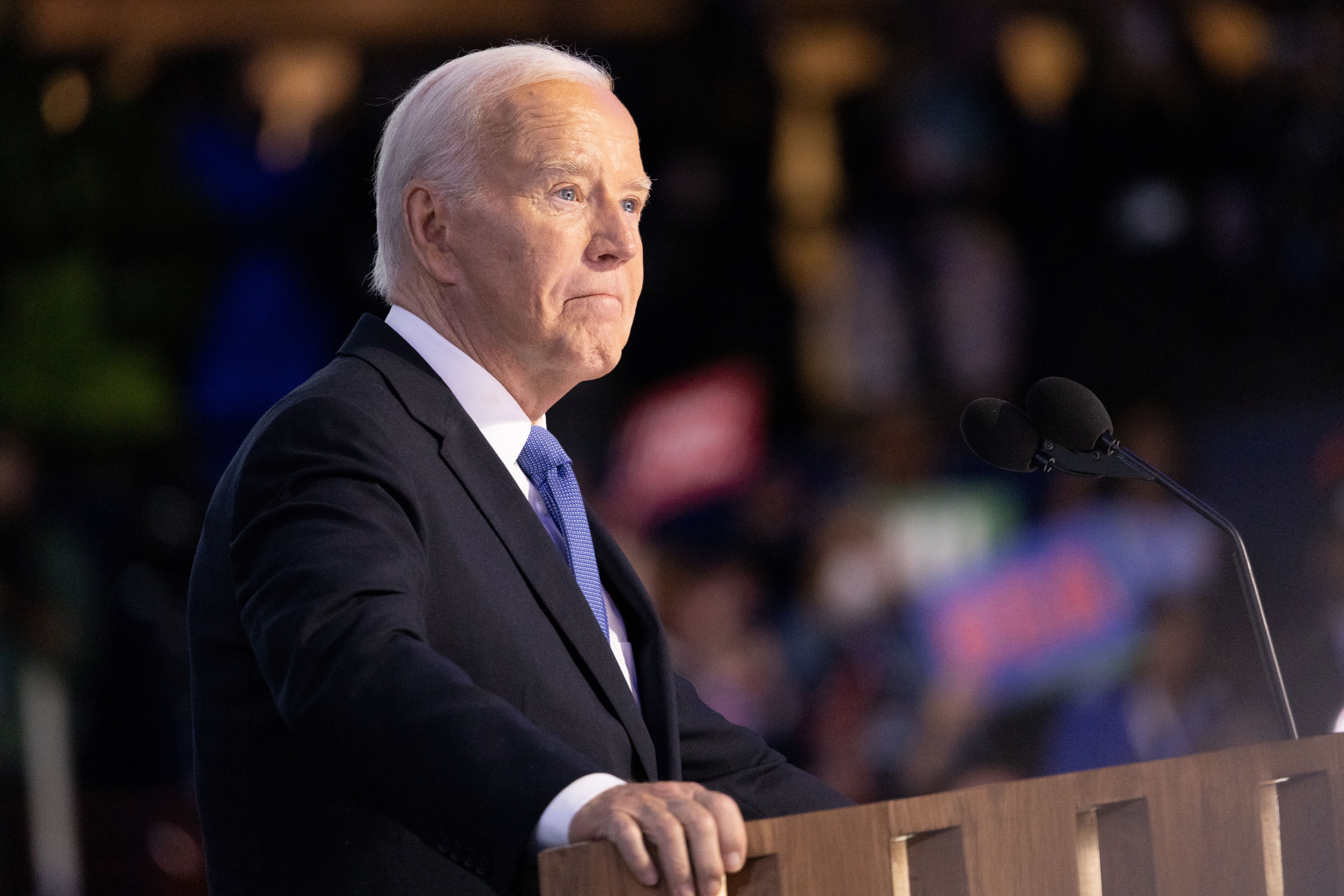 Chicago, Illinois, 19 août 2024 : Le président Joe Biden à la convention nationale démocrate.