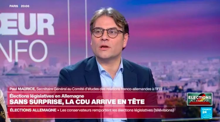 Paul Maurice France 24 élections allemandes