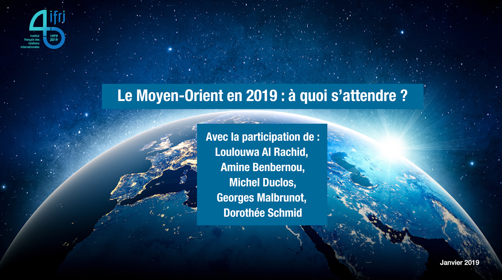 Couv - Vidéo - Conférence Moyen-Orient 2019