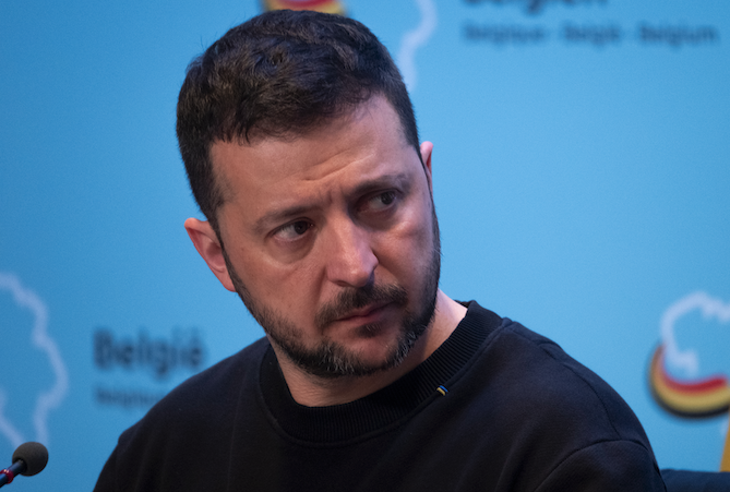 Le président ukrainien Volodymyr Zelensky