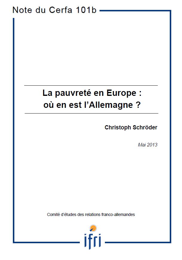 La pauvreté en Europe : où en est l'Allemagne?