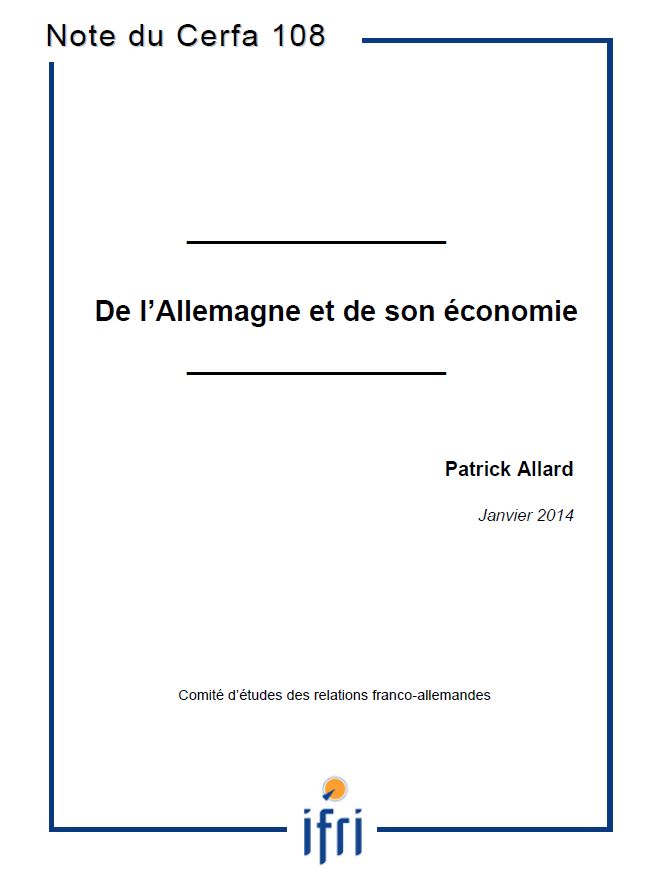 De l'Allemagne et de son économie