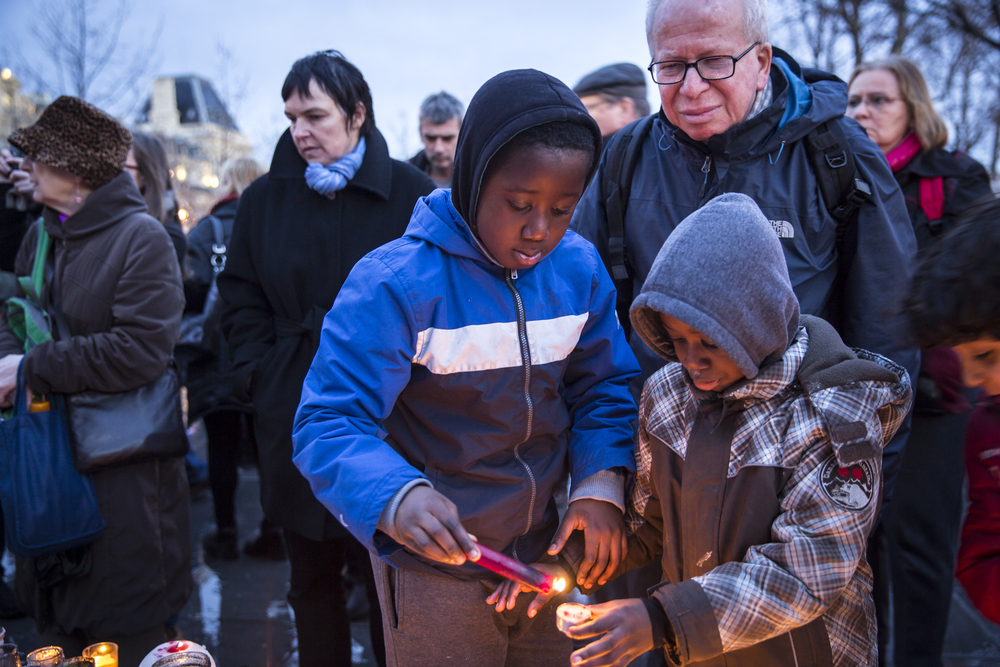 Prière pour les victimes des attentats