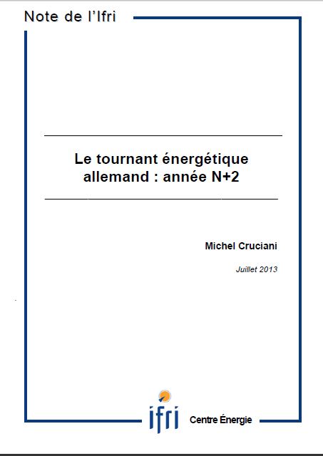 Le tournant énergétique allemand: année N+2