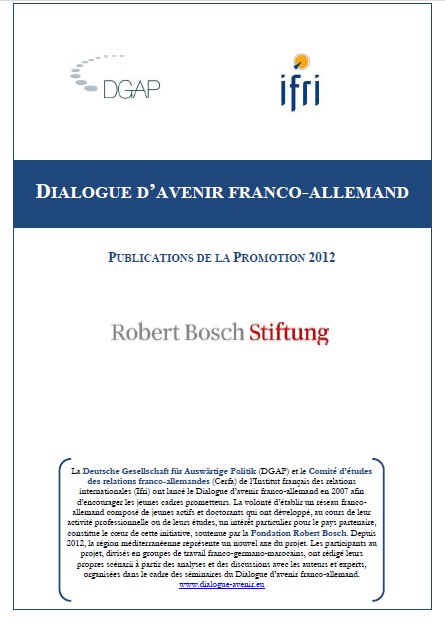 Dialogue d'avenir franco-allemand : Publications de la promotion 2012  