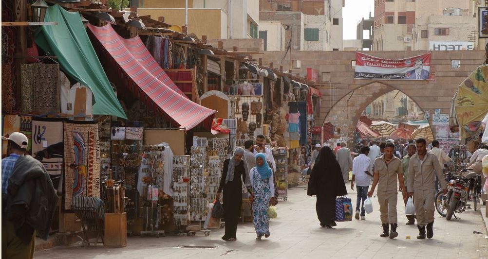 The Oriental Market of Aswan in Egypt