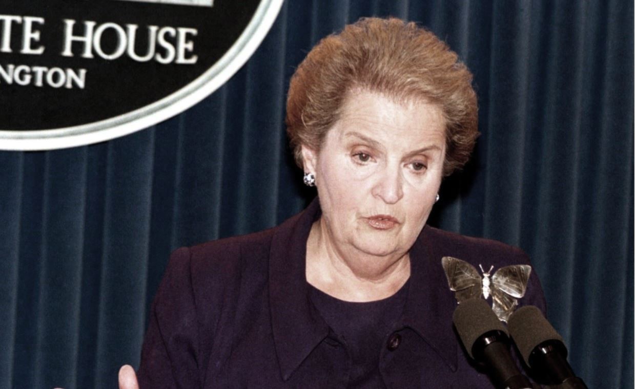 Madeleine Albright, Sommet sur le Moyen-Orient, Washington, 1998