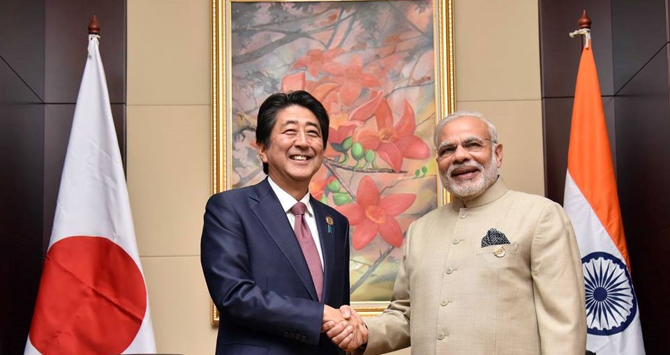 Shinzo Abe and Narendra Modi - September 2017