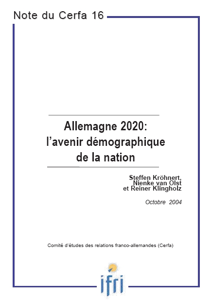 Allemagne 2020: l'avenir démographique de la nation