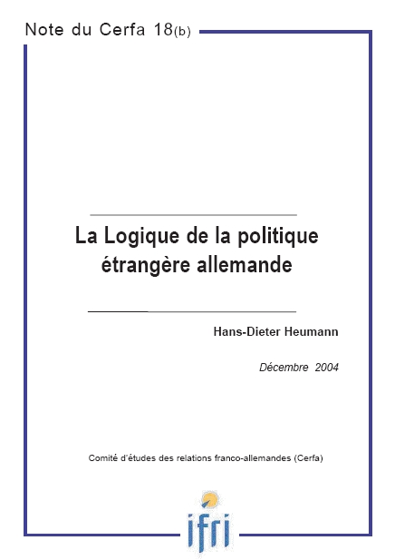 La logique de la politique étrangère allemande