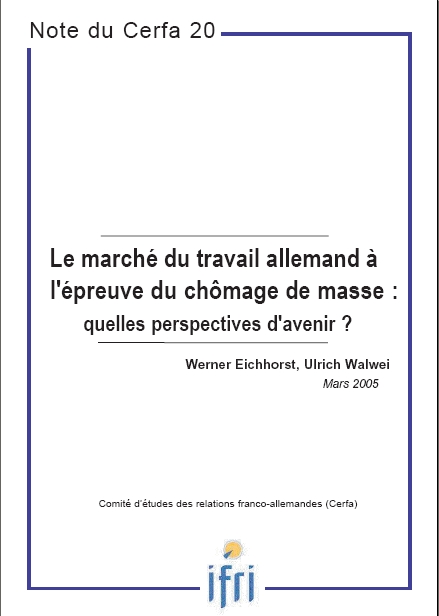 Le marché du travail allemand à l'épreuve du chômage de masse - Quelles perspectives d'avenir ? 