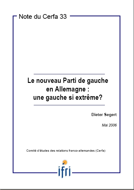 Le nouveau Parti de gauche en Allemagne: une gauche si extrême?