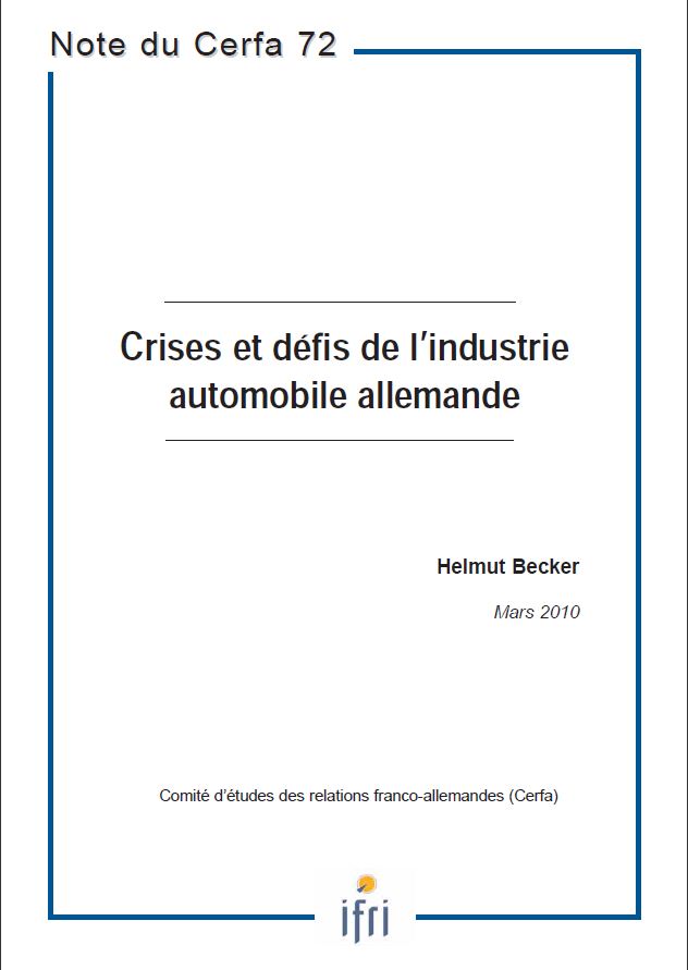 Crises et défis de l'industrie automobile allemande