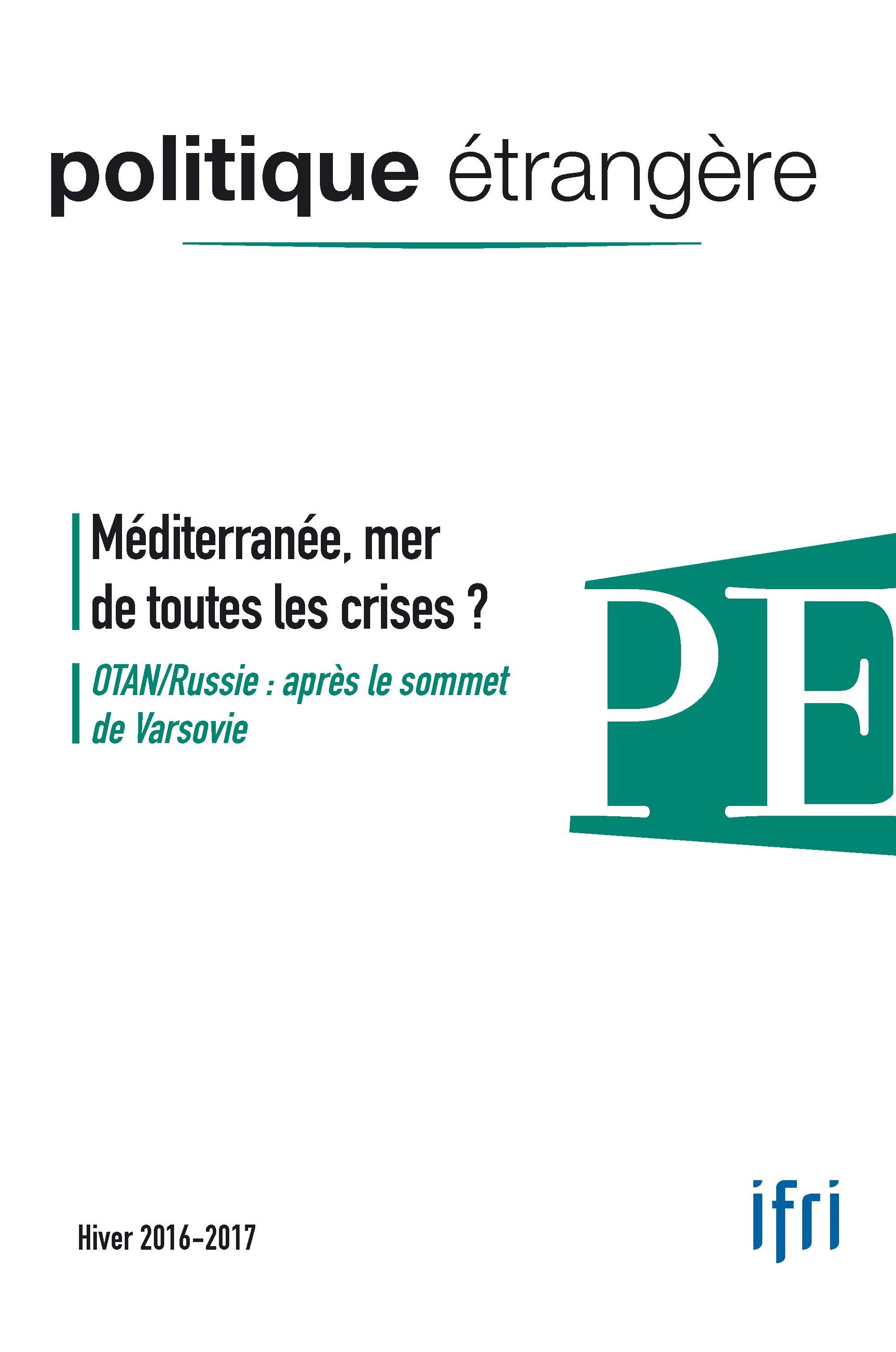 Couverture de Politique étrangère, n° 4, hiver 2016-2017