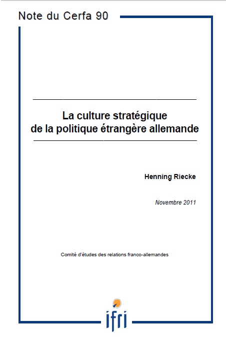 La culture stratégique de la politique étrangère allemande