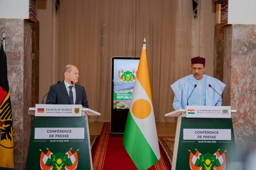 Working Visit of German Chancellor Olaf Scholz to Niger, May 23, 2022 