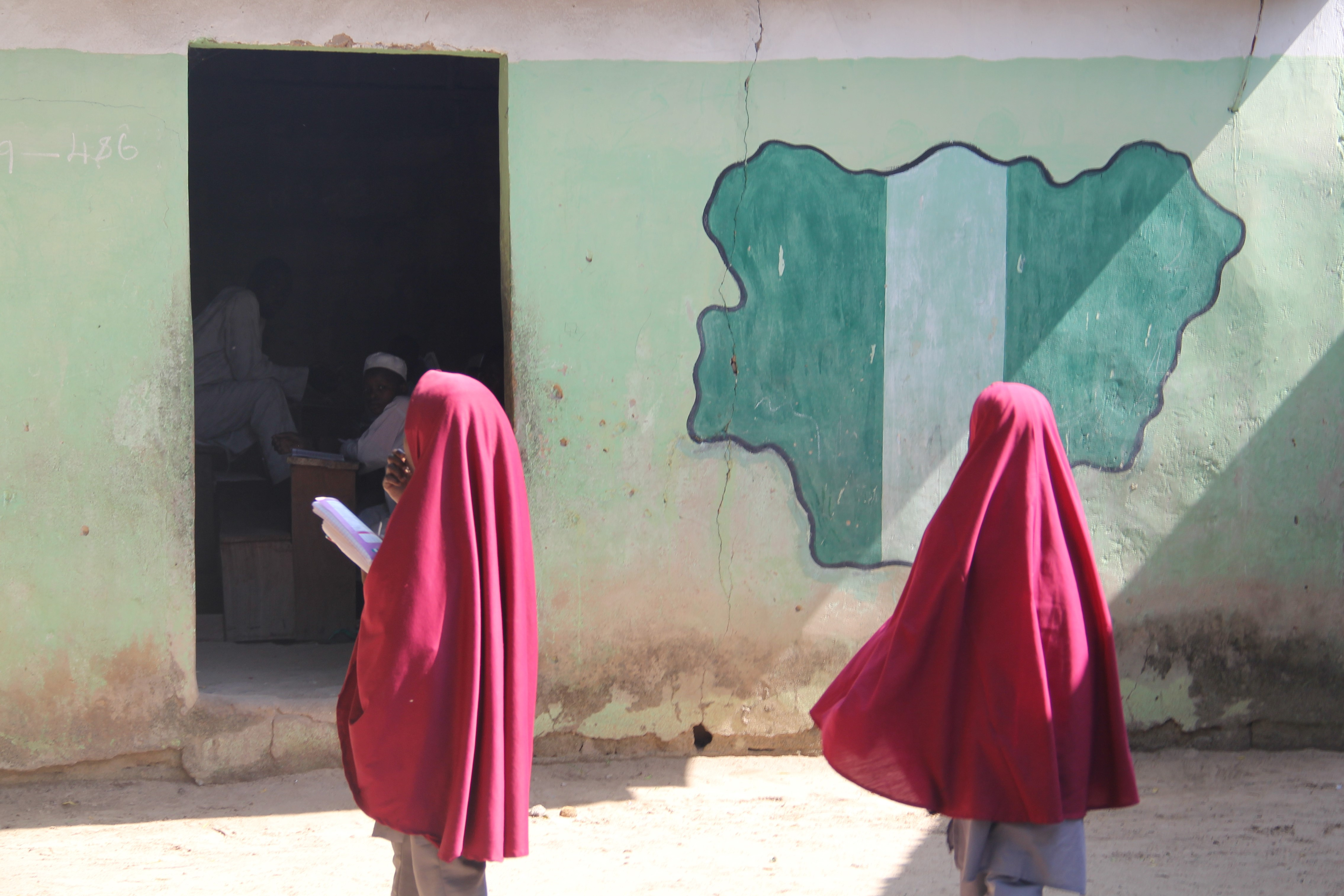 Two students at Success Private School, one of the first schools attacked by Boko Haram in Maiduguri, Nigeria – September 9, 2015