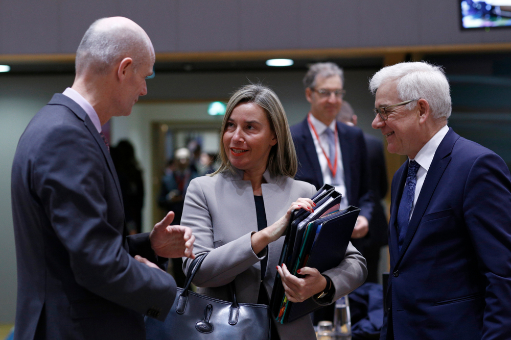 Brussels, 21sth January 2019. European Commissioner Federica Mogherini attends in European Union Foreign Affairs Council meeting