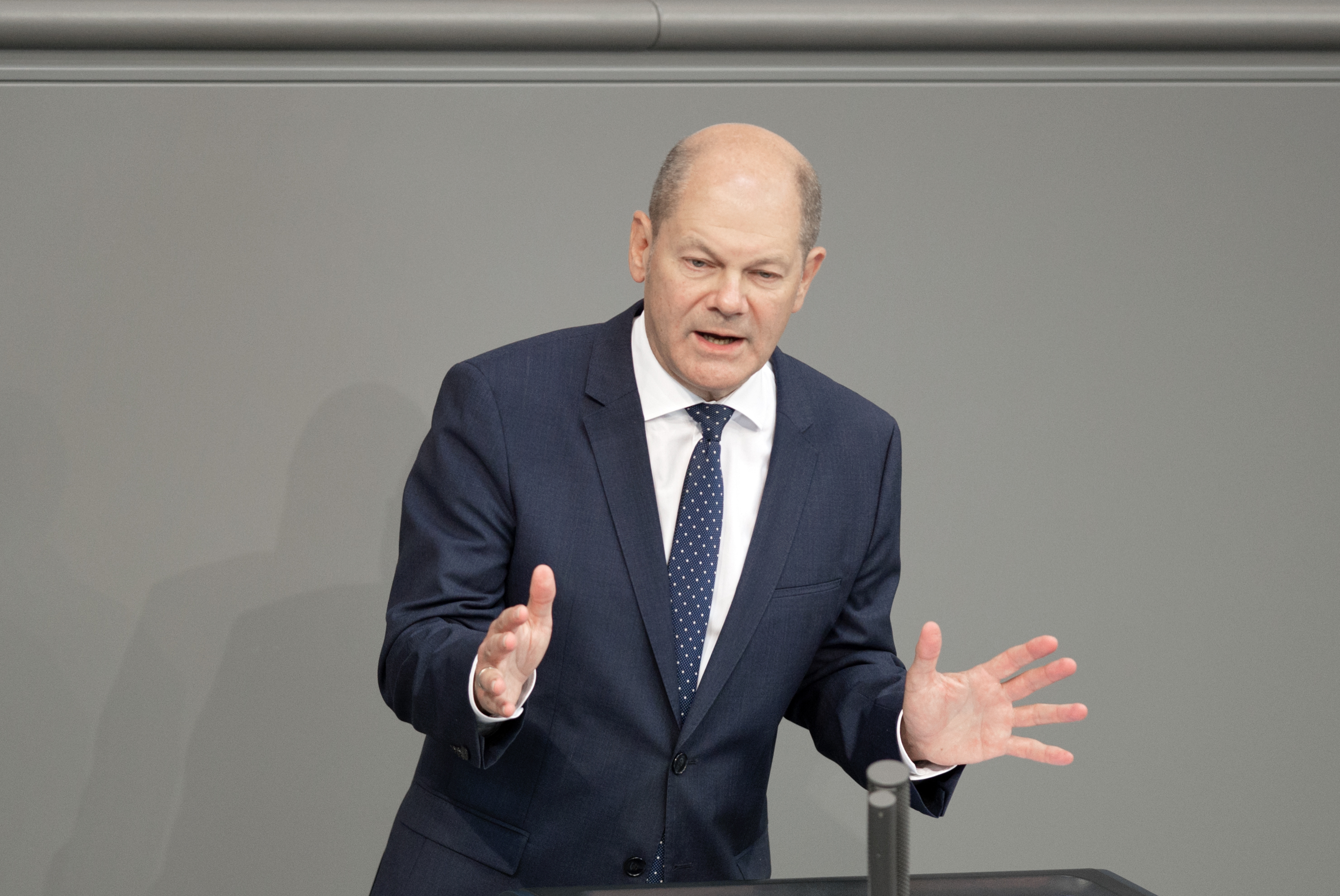 Rede von Olaf Scholz im Bundestag, Berlin, 2019