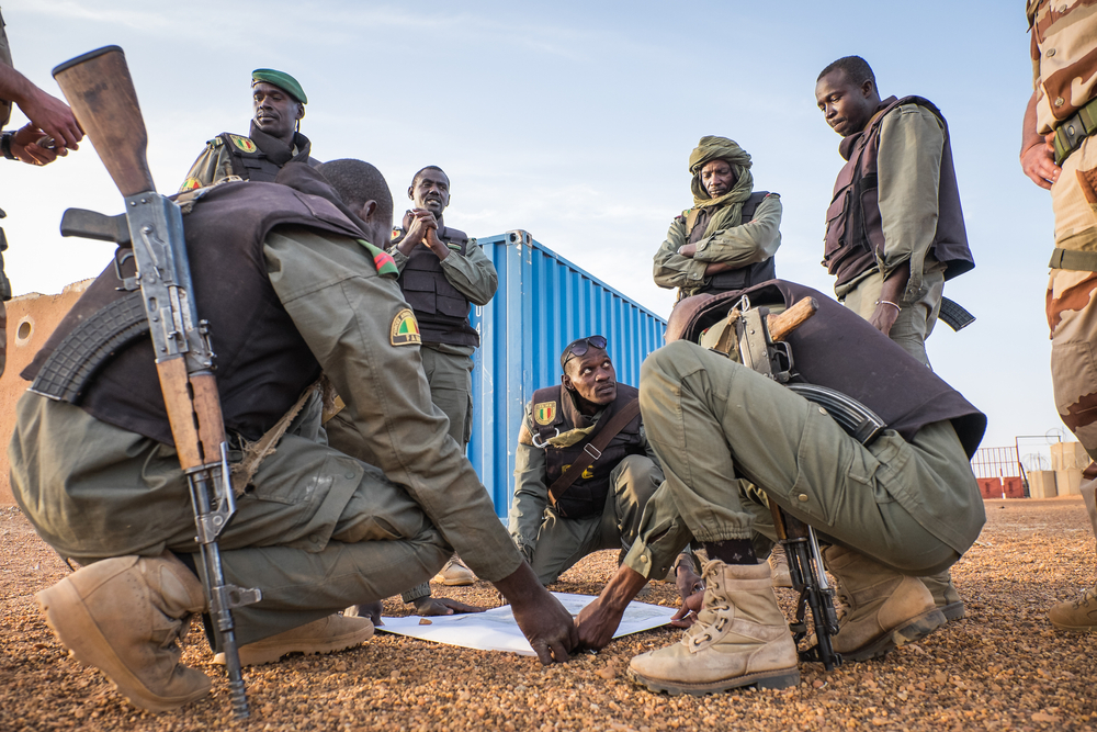 Soldats maliens, Ansongo, Mali