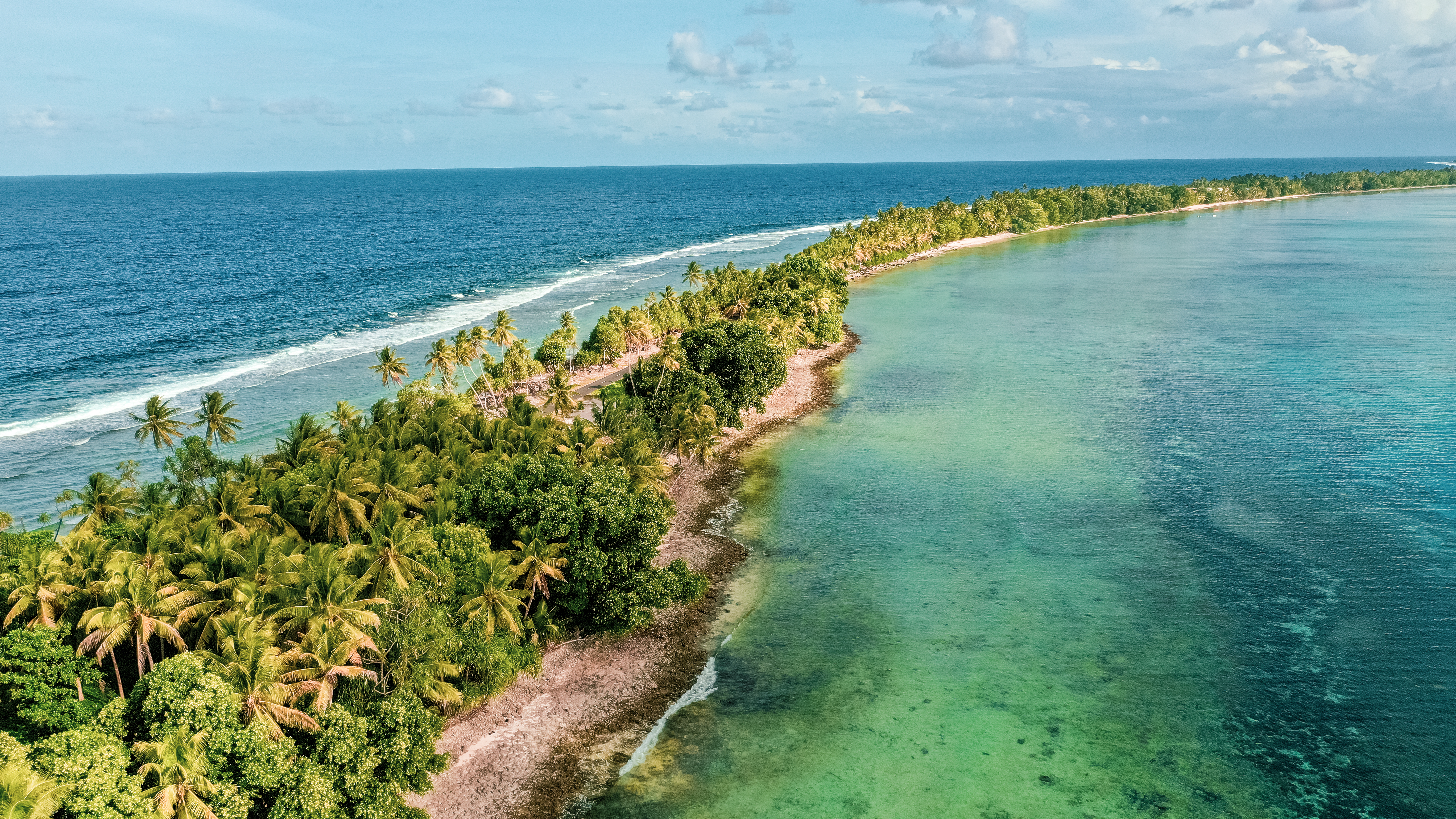 Vue aérienne de Tuvalu