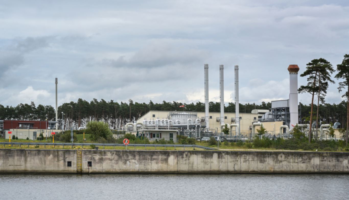 Station d'atterrissage du Nord stream à Lubmin, Allemagne