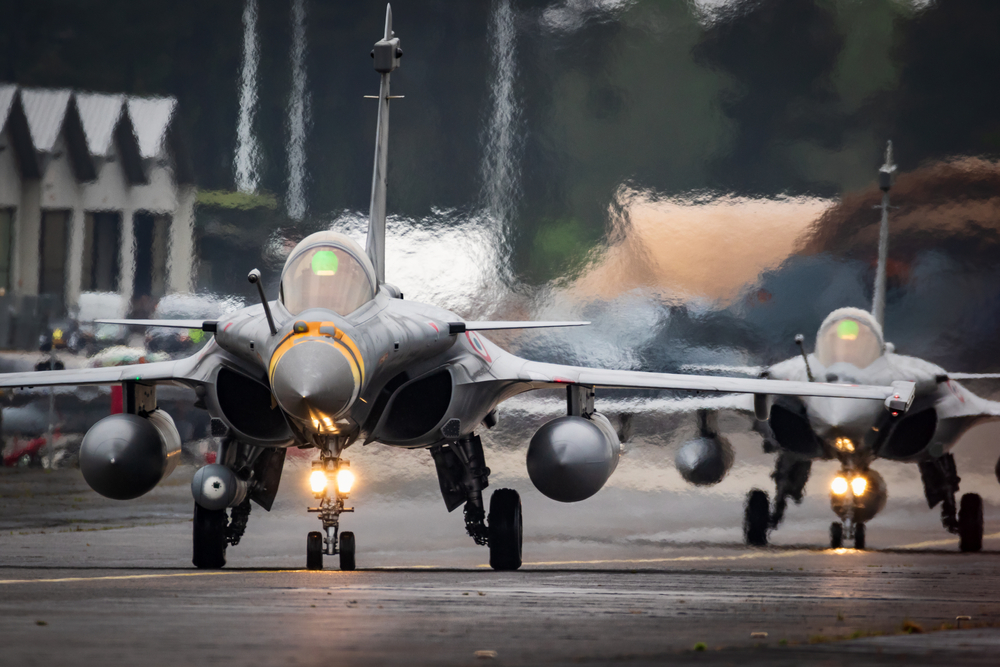 Des avions de combat Dassault Rafale de l'armée de l'air française, Mont-de-Marsan, 17 mai 2019