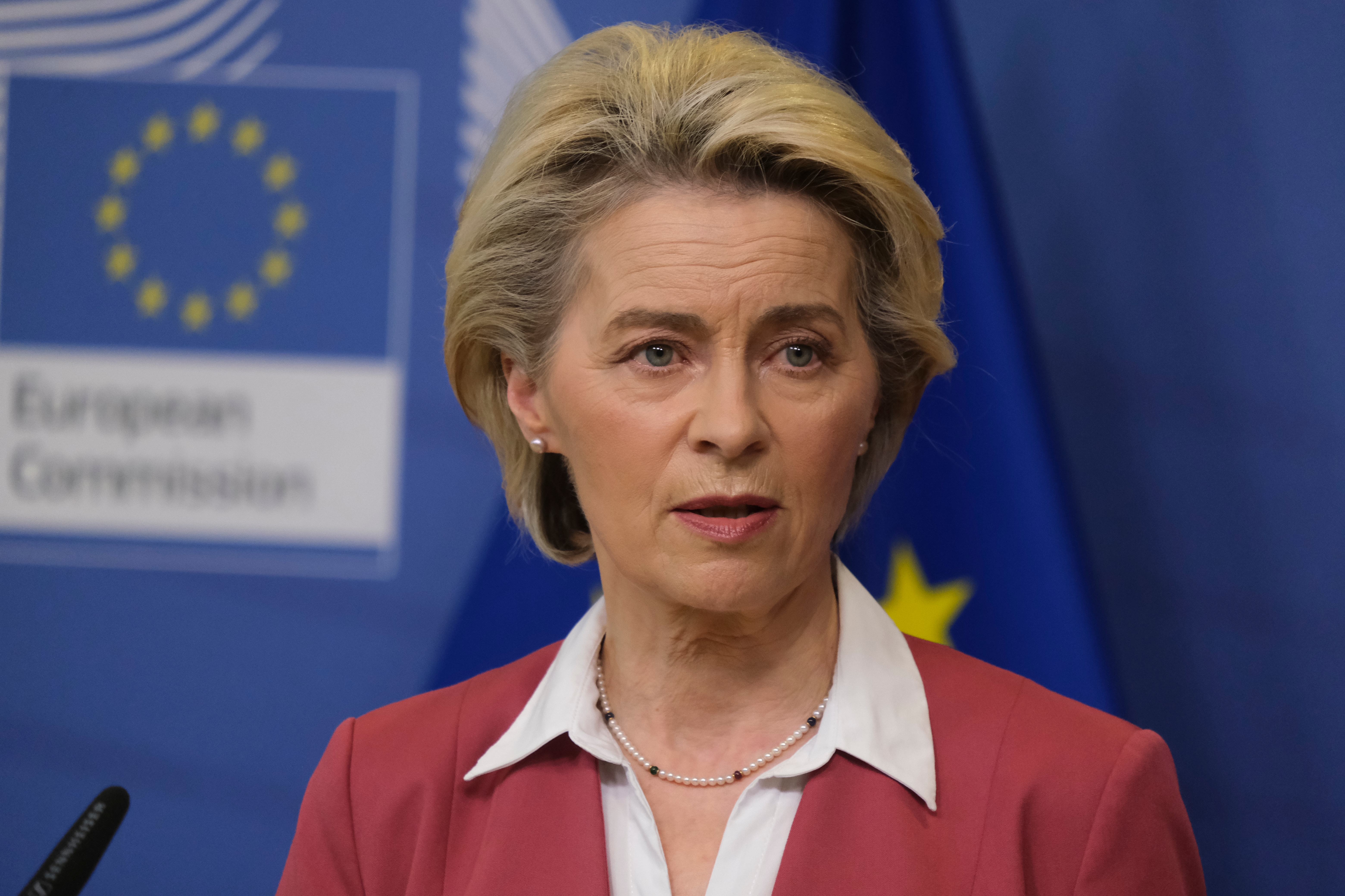 Ursula von der Leyen, présidente de la Commission Européenne, Bruxelles, 8 février 2022