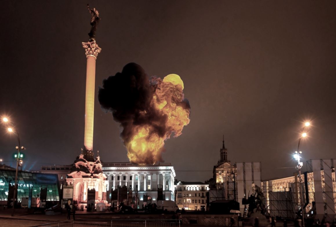 Guerre en Ukraine : explosions à Kiev, Ukraine - 24 février 2022