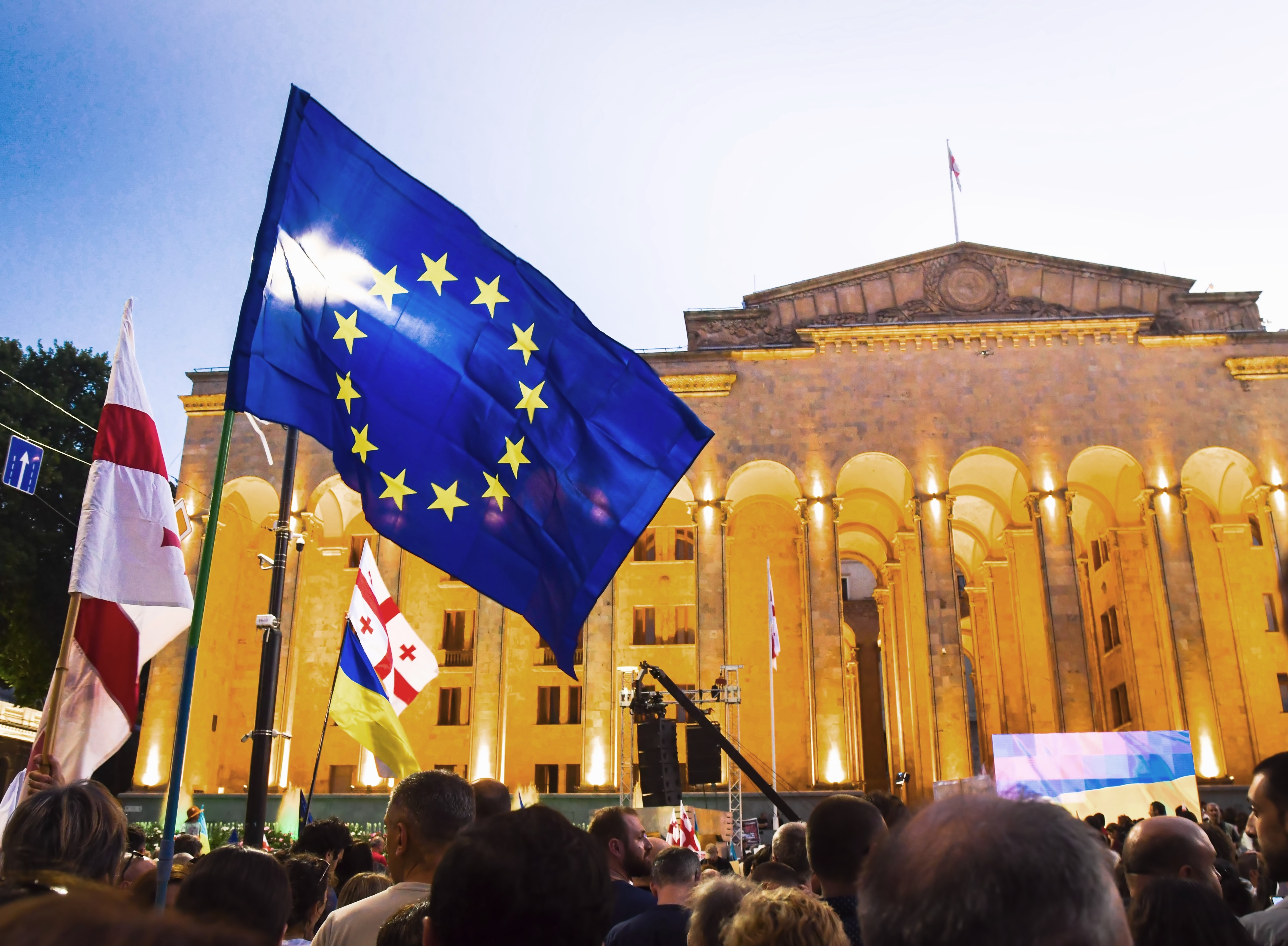 Pro-European rally in front of the Georgian Parliament, Tbilisi, Georgia, June 20, 2022