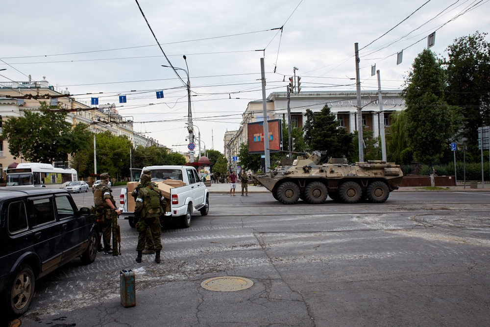 Rostov-Sur-Don, Russie - 24 juin 2023 : l'armée militaire privée