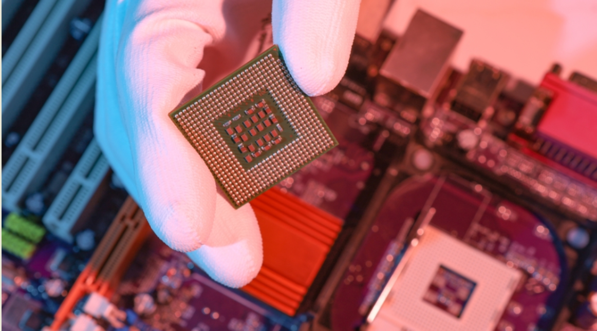 La haute technologie, fabricant de chips