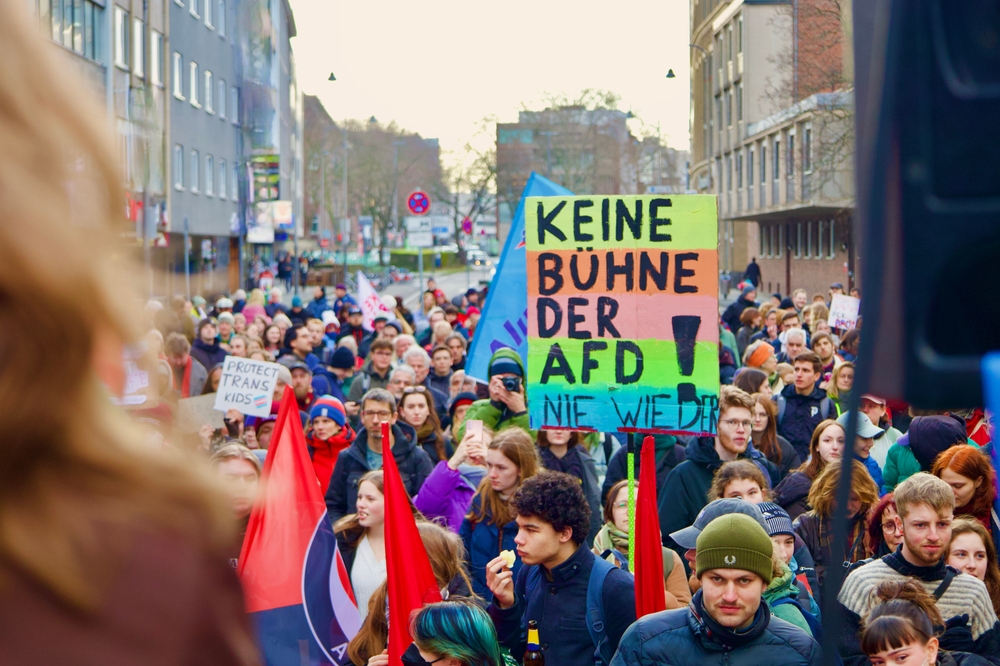 Manifestation contre la haine et l'AfD, Cologne, le 1 février 2024 