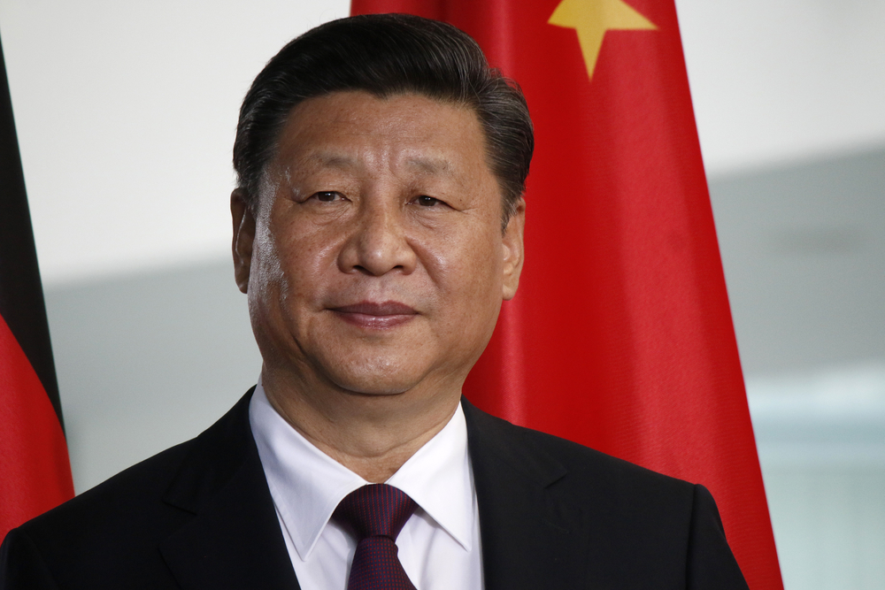 JULY 5, 2017 - BERLIN: Chinese President Xi Jinping at a press conference after a meeting with the German Chancellor