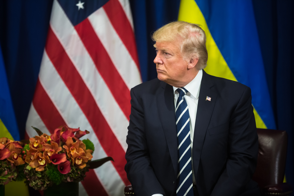 Donald Trump lors d'un sommet bilateral États-Unis-Ukraine