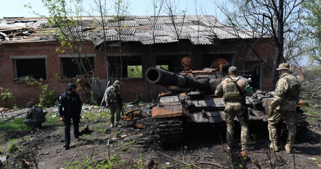 Les soldats ukrainiens ont libéré Biskvitne, Ukraine