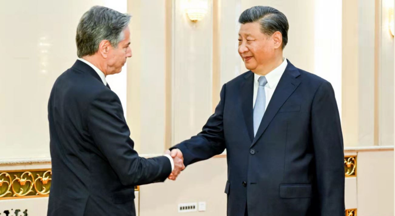 Le secrétaire d'État américain Blinken rencontre le président chinois Xi Jinping, Pékin - 19 juin 2023