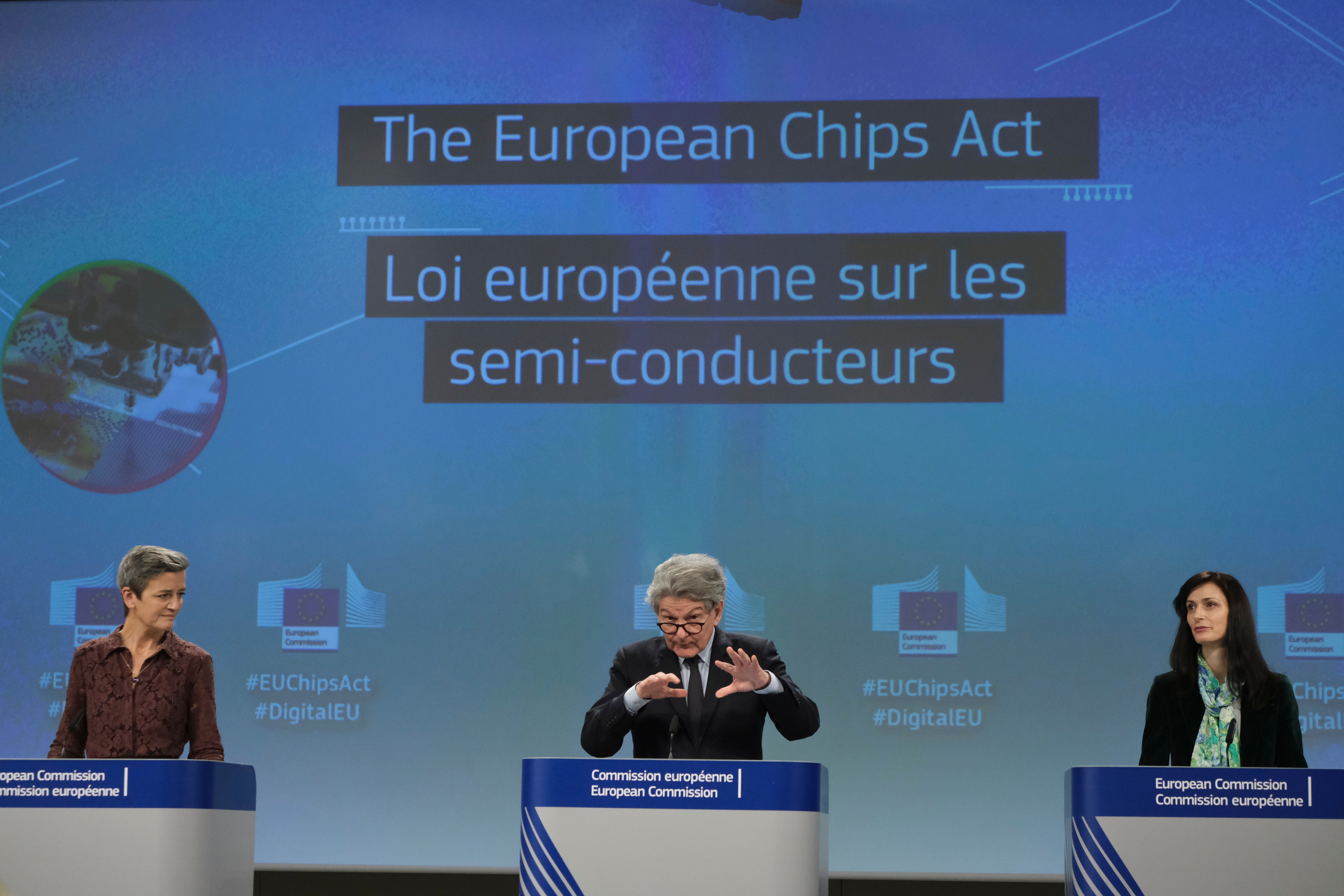 Press conference for the European Chips Act