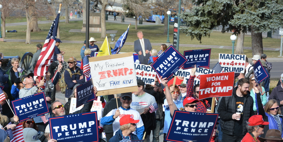 Trump Supporters at the Denver Pro-Trump Rally, Denver, CO, March 4th, 2017