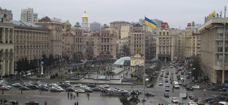 Maidan Nezalezhnosti, Place de l'indépendance, Kiev, Ukraine