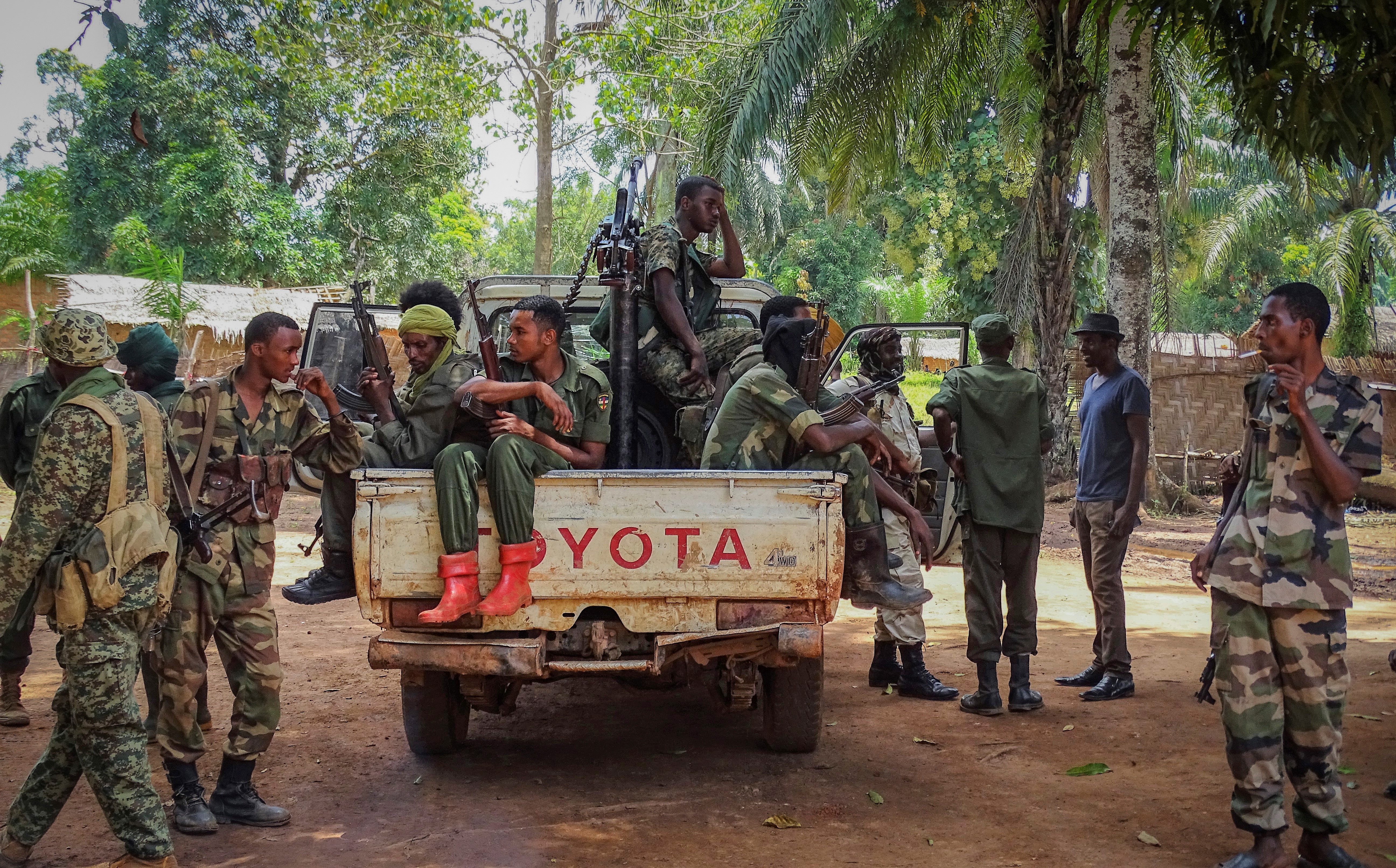 Miliciens de l'Unité pour la paix en Centrafrique (UPC), 2017.