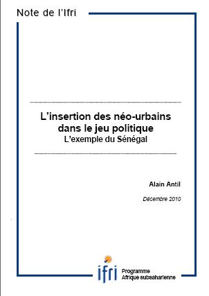 L'insertion des néo-urbains dans le jeu politique. L'exemple du Sénégal