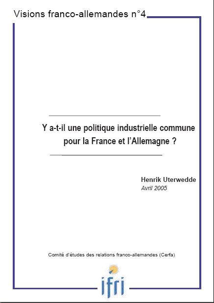 Y a-t-il une politique industrielle commune pour la France et l'Allemagne ?