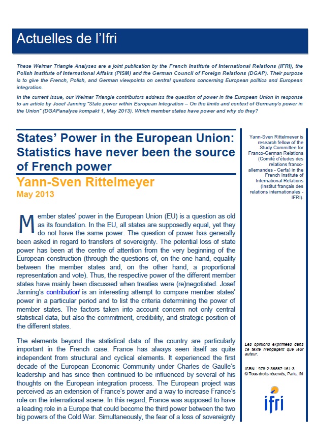 States' Power in the European Union