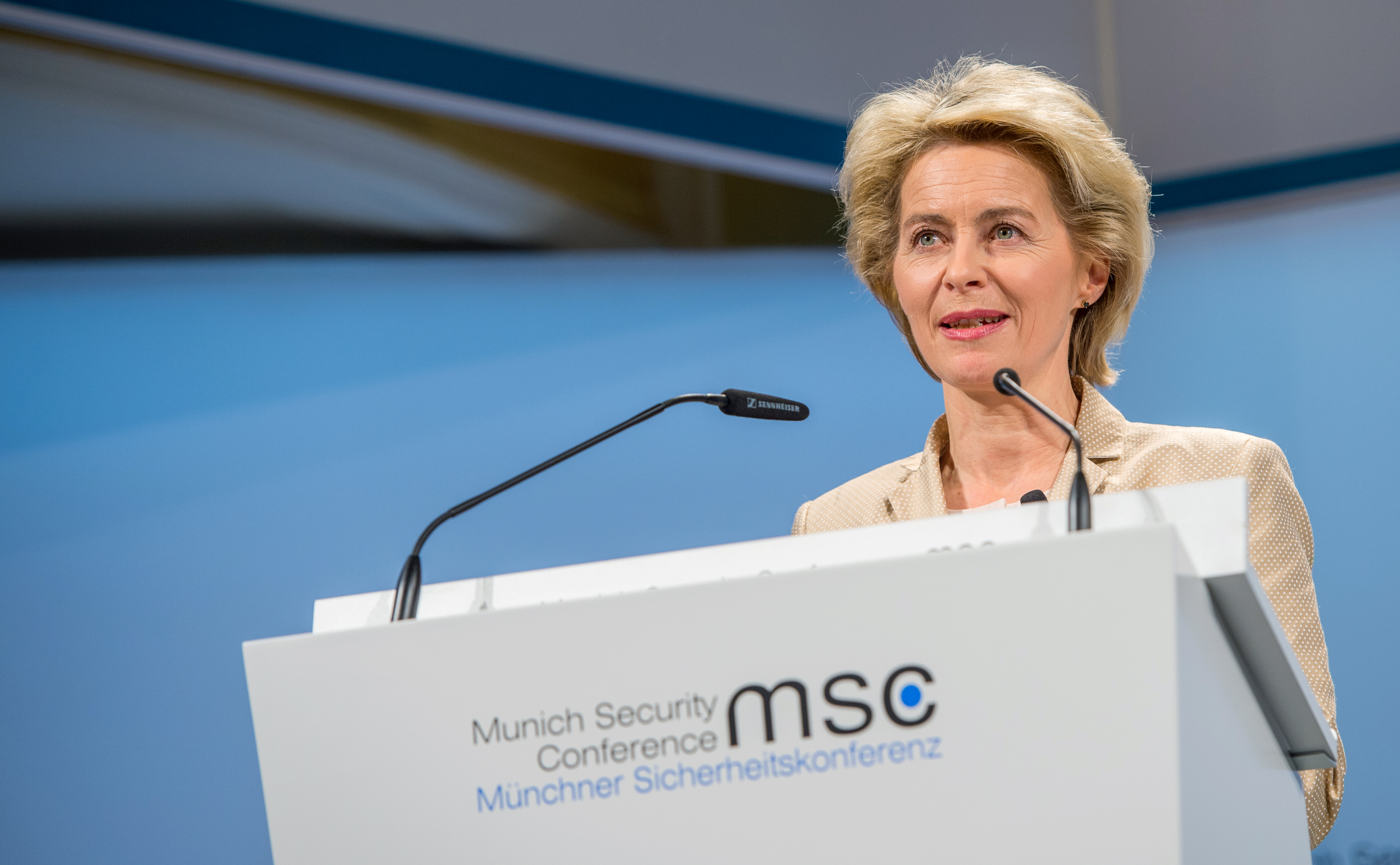 Ministre de la Défense Von der Leyen à la Munich Security Conference