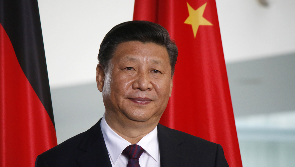 JULY 5, 2017 - BERLIN: Chinese President Xi Jinping at a press conference after a meeting with the German Chancellor in the Chanclery in Berlin.